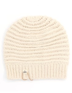 BERRETTO CROCHET IN 100% BABY ALPACA "VALENCIA" - NATURALE