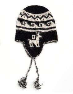 BERRETTO BIMBI IN 100% ALPACA NATURALE - NERO