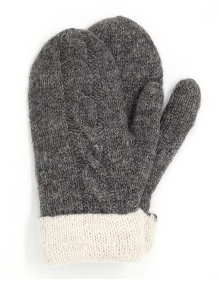 MANOPOLE DOPPIE E REVERSIBILI IN 100% ALPACA "TRECCE"