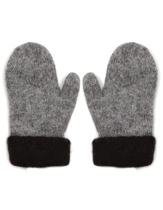 MANOPOLE DOPPIE E REVERSIBILI IN 100% ALPACA - NERO