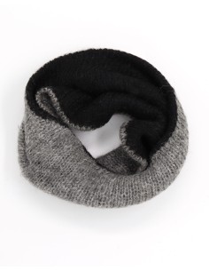 CALDISSIMO SCALDACOLLO IN 100% ALPACA DOPPIO - NERO