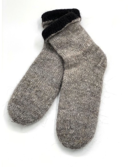 CALDISSIMI SCALDAPIEDI IN 100% ALPACA DOPPI E REVERSIBILI