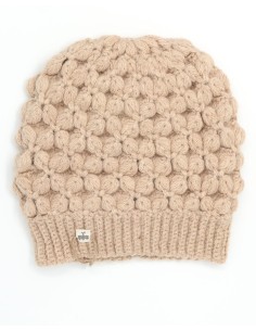 BERRETTO IN 100% BABY ALPACA "FLOR" - BEIGE