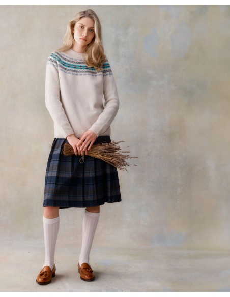 MAGLIONE SCOZZESE LANA D'AGNELLO E CASHMERE "ELIZABETH"