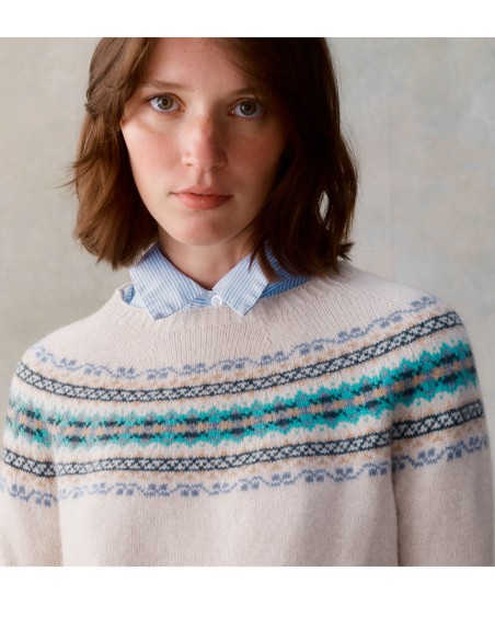 MAGLIONE SCOZZESE LANA D'AGNELLO E CASHMERE "ELIZABETH"