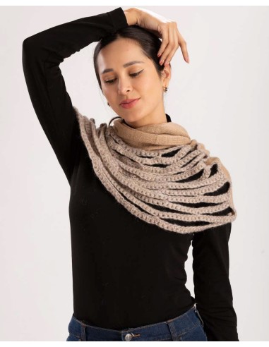 COLLO SCULTOREO IN 100% BABY ALPACA