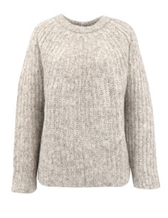 MAGLIONE RIB IN BABY ALPACA E COTONE BIOLOGICO "IRIS" -...