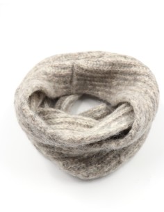 SCIARPA INFINITY LOOP IN ALPACA  E COTONE BIO "IZIA" -...