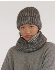 SCIARPA INFINITY LOOP IN ALPACA  E COTONE BIO "IZIA" -... 2