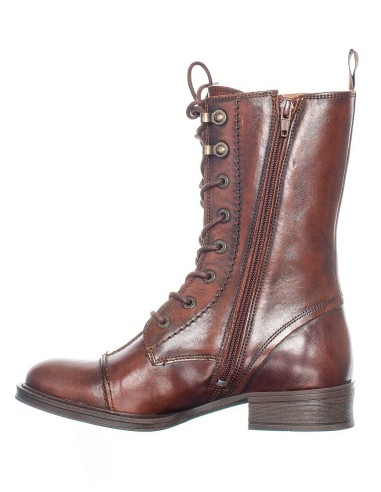 STIVALETTO PANDORA IN PELLE MEDIO "INVECCHIATO"