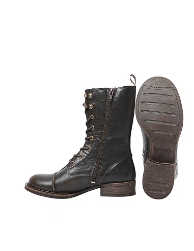 STIVALETTO PANDORA IN PELLE MEDIO "INVECCHIATO"