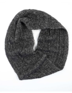 SCIARPA INFINITY LOOP IN ALPACA "ABELLA" - ANTRACITE