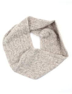 SCIARPA INFINITY LOOP IN ALPACA "ABELLA" - GRIGIO