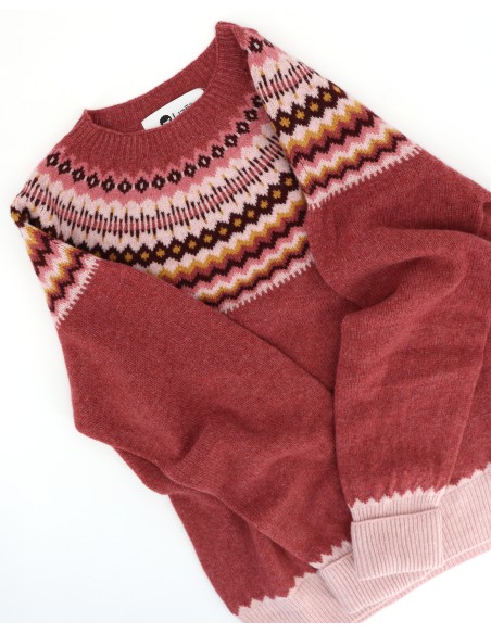 MAGLIONE SCOZZESE DONNA IN LANA D'AGNELLO SUPERFINE "LILY"