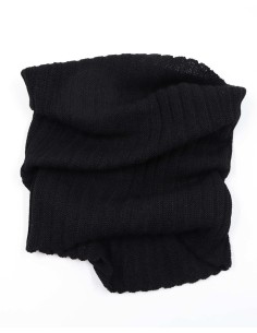 SCALDACOLLO MORBIDO IN BABY ALPACA - NERO