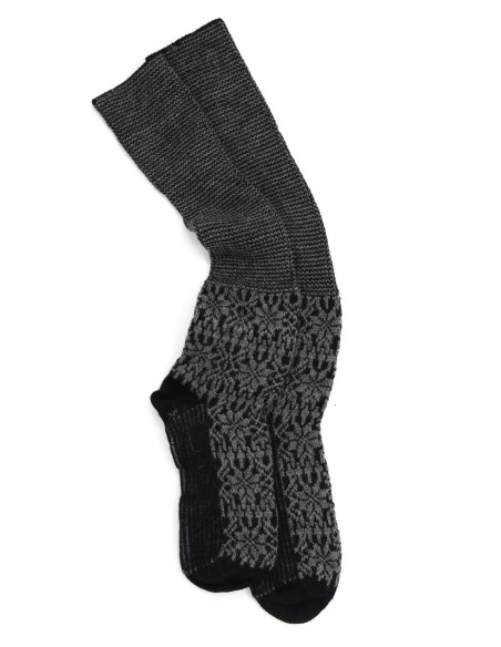 CALZINO NORVEGESE LUNGO IN 100% LANA 