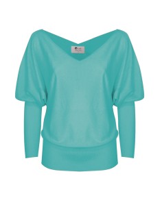 MAGLIA SCOLLO "V" CASHMIRETTA IN SETA E CASHMERE "ELISA"...
