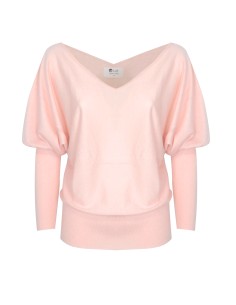 MAGLIA SCOLLO "V" CASHMIRETTA IN SETA E CASHMERE "ELISA"...