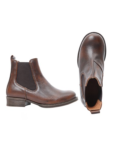 STIVALETTI PANDORA CHELSEA  IN PELLE CONCIATA...