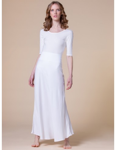 GONNA SVASATA IN 100% BAMBU' SATIN CON FASCIA...