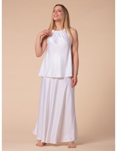 GONNA SVASATA IN 100% BAMBU' SATIN CON FASCIA...