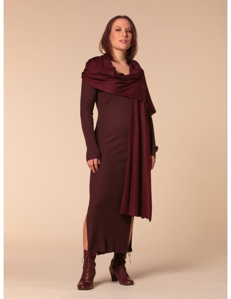 VESTITO CASHMIRETTO IN SETA E CASHMERE "AURORA"