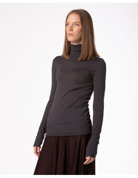 CASHMIRETTA COLLO ALTO IN SETA E CASHMERE "ELENA" LIMITED