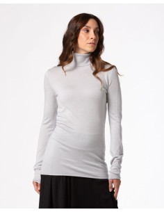 CASHMIRETTA COLLO ALTO IN SETA E CASHMERE "ELENA" LIMITED...