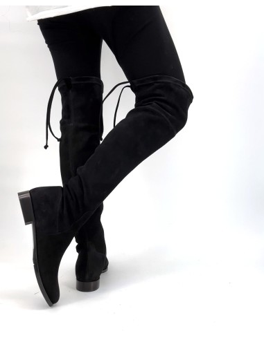 STIVALE ALTO CUISSARDES DONNA IN CAMOSCIO STRETCH