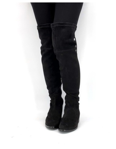 STIVALE ALTO CUISSARDES DONNA IN CAMOSCIO STRETCH