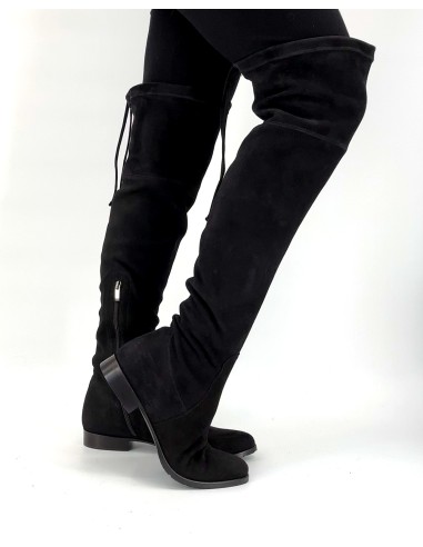 STIVALE ALTO CUISSARDES DONNA IN CAMOSCIO STRETCH