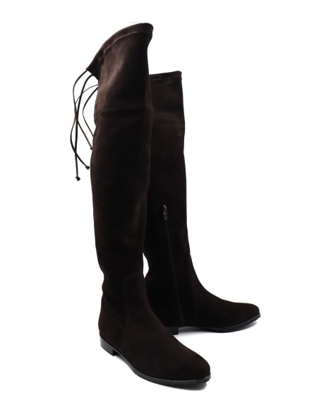 STIVALE ALTO CUISSARDES DONNA IN CAMOSCIO STRETCH