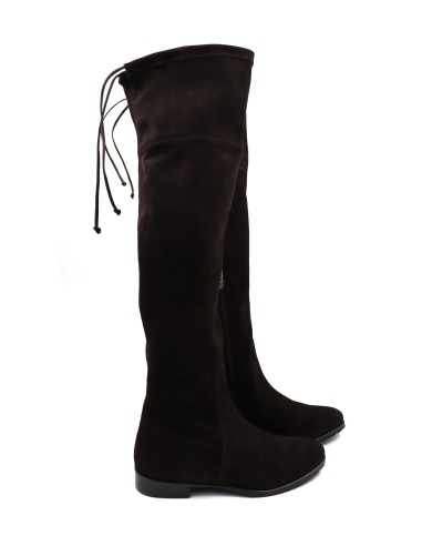 STIVALE ALTO CUISSARDES DONNA IN CAMOSCIO STRETCH