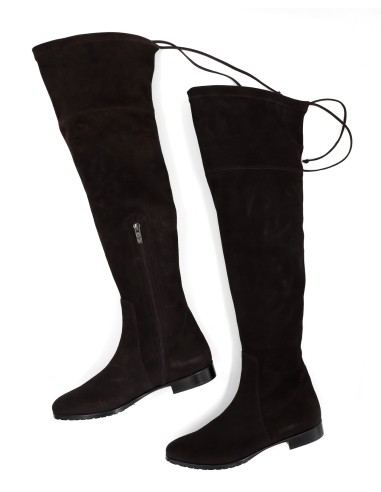 STIVALE ALTO CUISSARDES DONNA IN CAMOSCIO STRETCH