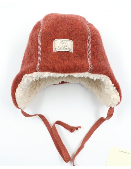 BERRETTO IN PILE DI LANA INTERNO IMBOTTITO "JAN"