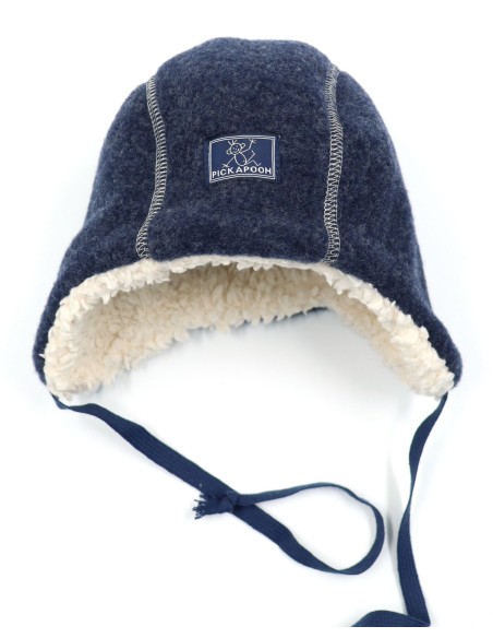 BERRETTO IN PILE DI LANA INTERNO IMBOTTITO "JAN"