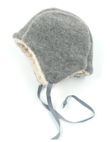 BERRETTO IN PILE DI LANA INTERNO IMBOTTITO "JAN"