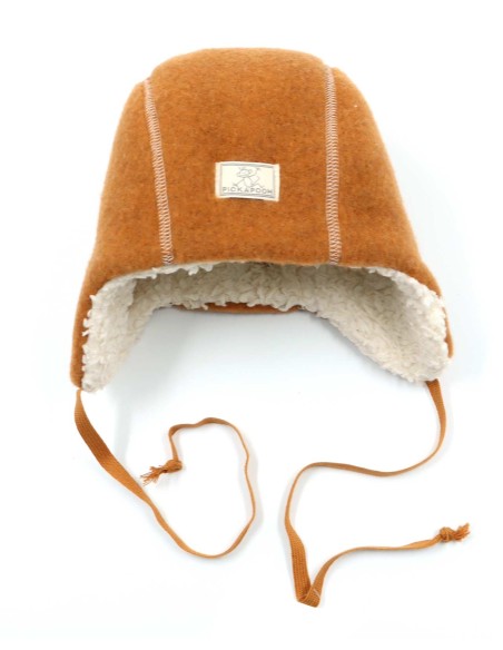 BERRETTO IN PILE DI LANA INTERNO IMBOTTITO "JAN"