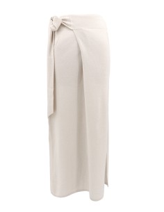 GONNA LUNGA DRITTA WRAP IN LANA E CASHMERE "SELENE" - CALCE 2