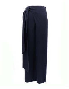 GONNA LUNGA DRITTA WRAP IN LANA E CASHMERE "SELENE" -... 2