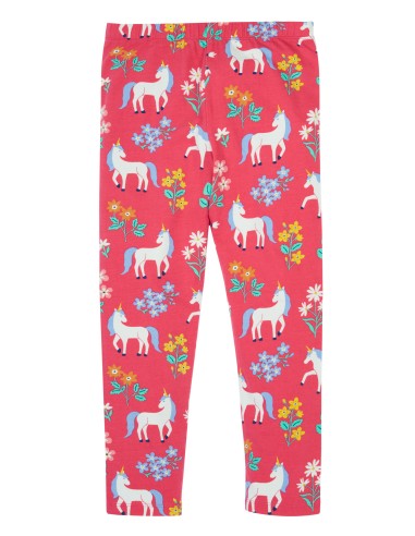 LEGGINGS BIMBA IN COTONE BIOLOGICO "UNICORN...