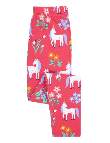 LEGGINGS BIMBA IN COTONE BIOLOGICO "UNICORN...