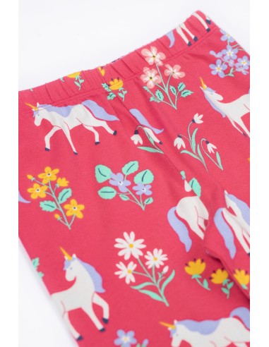 LEGGINGS BIMBA IN COTONE BIOLOGICO "UNICORN...