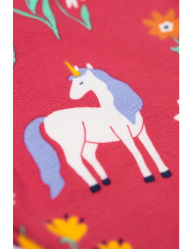 LEGGINGS BIMBA IN COTONE BIOLOGICO "UNICORN...