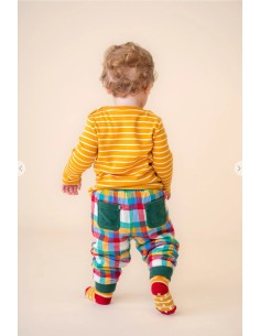 PANTALONE REVERSIBILE IN COTONE BIOLOGICO "RONNIE" - BOSCO 2