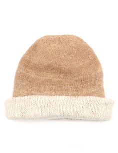 CALDISSIMO BERRETTO IN ALPACA DOPPIO E REVERSIBILE - BIANCO 2