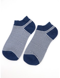 CALZINI IN BAMBU'CORTI "BASIC STRIPE" - NAVY