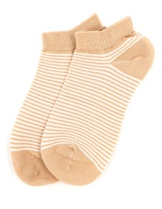 CALZINI IN BAMBU'CORTI "BASIC STRIPE" - NUDE 2