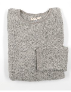 MAGLIONE DONNA GIROCOLLO IN  BABY ALPACA, SETA E LINO...