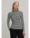 MAGLIA LUPETTO A RIGHE IN COTONE BIOLOGICO "LIATRIS STRIPES"